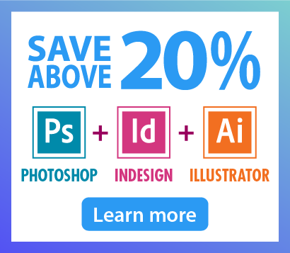 Graphic Design Essentials Bundle: Save more than 20% in Photoshop, Illustrator & InDesign Courses